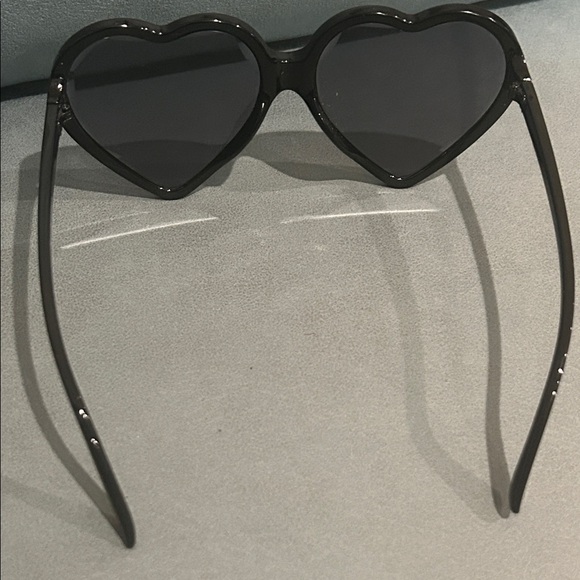 Betsey Johnson Heart-Shaped Black Sunglasses - Picture 4 of 4